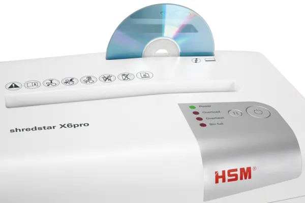 Makulator HSM Shredstar X6pro - krydsmakulering 2x15 mm (P-5)