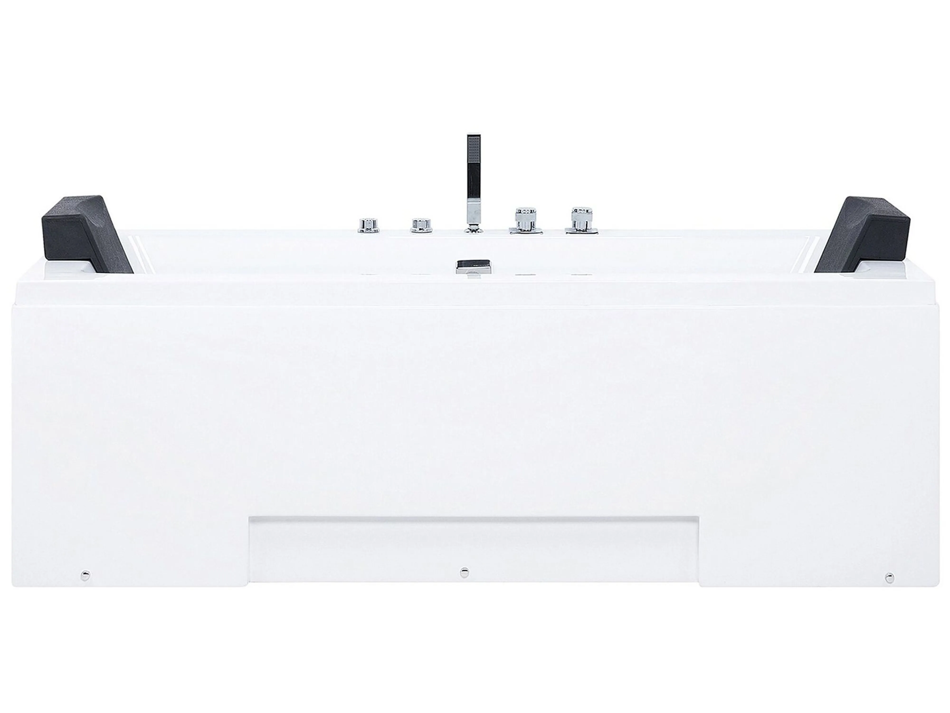 Hoek bubbelbad met LED GALLEY 170 x 75 cm Wit