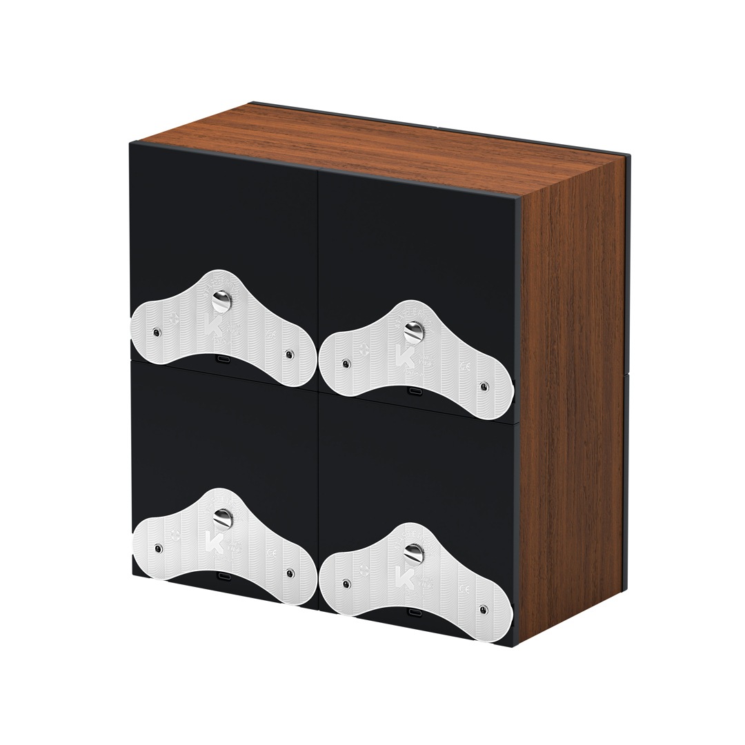 SwissKubik Masterbox Eichenholz - 4 Uhren