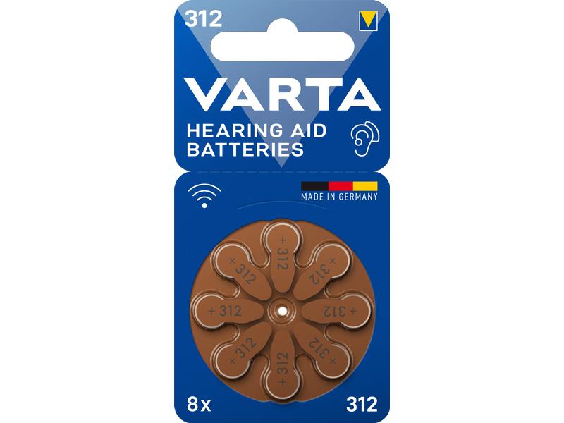Varta Hörgerätebatterie 312 , 8 Stück Hörgerätebatterien