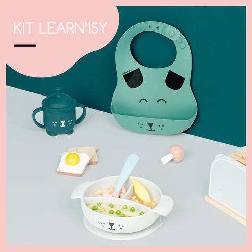 Coffret Repas 15-24 mois 4 pièces LEARN'ISY Chien - BABYMOOV