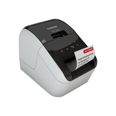 Brother QL-800 - Étiqueteuse - imprimante d'étiquettes en rouge et noir - impression thermique directe