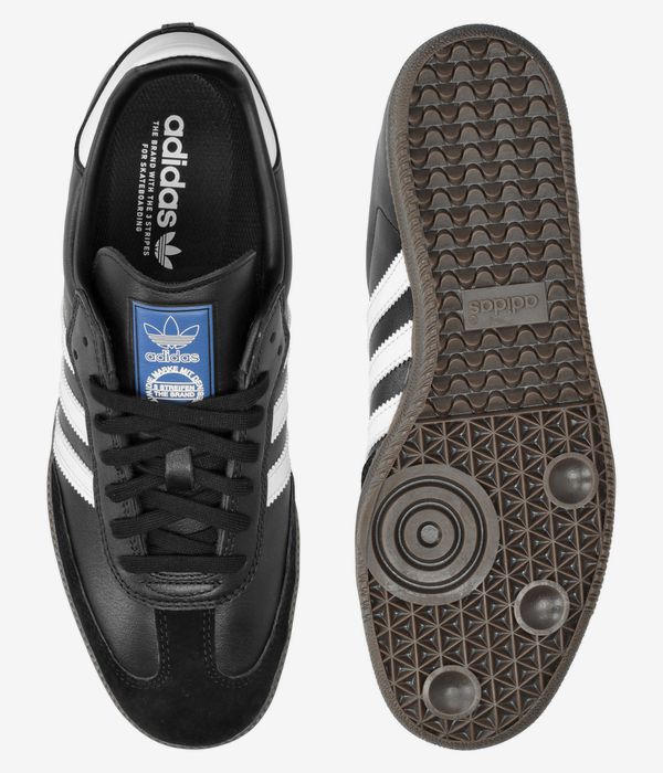 adidas Skateboarding Samba ADV Schuh (core black white gum gold)