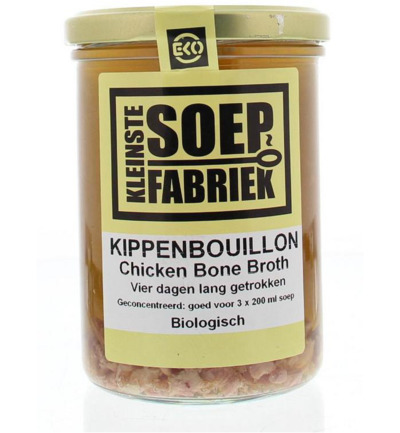 Kleinstesoepfabriek Kippenbouillon Bio (400 ml)