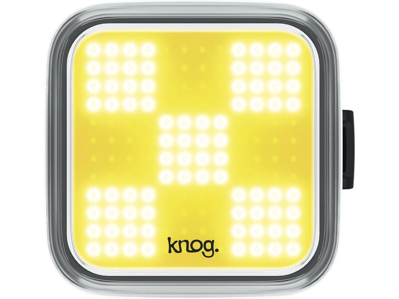 knog. Velolampe Blinder Grid Vorne, Schwarz Fahrrad Frontlicht mit Muster