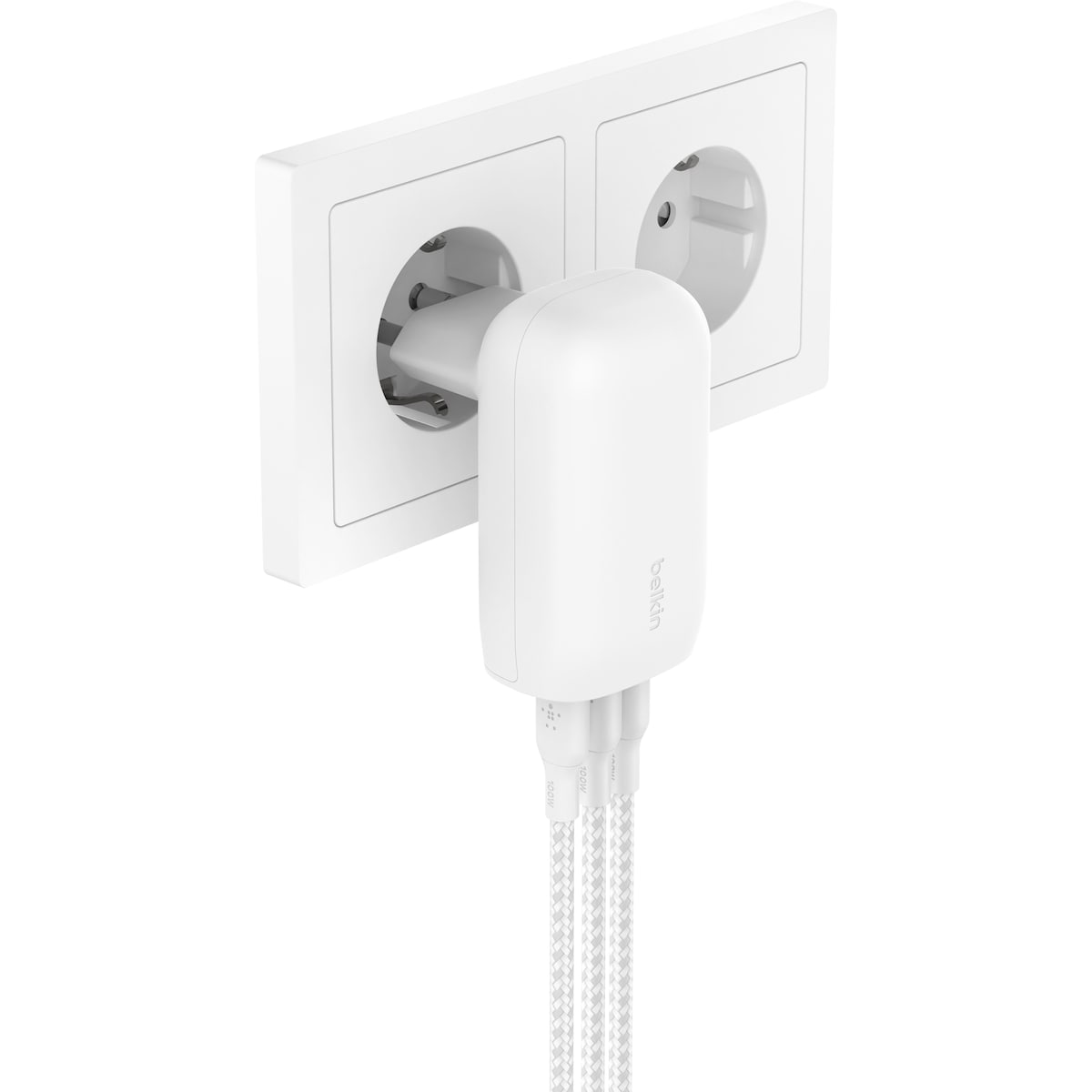 Belkin BoostCharge 3-Port USB-C lader med USB-C-kabel