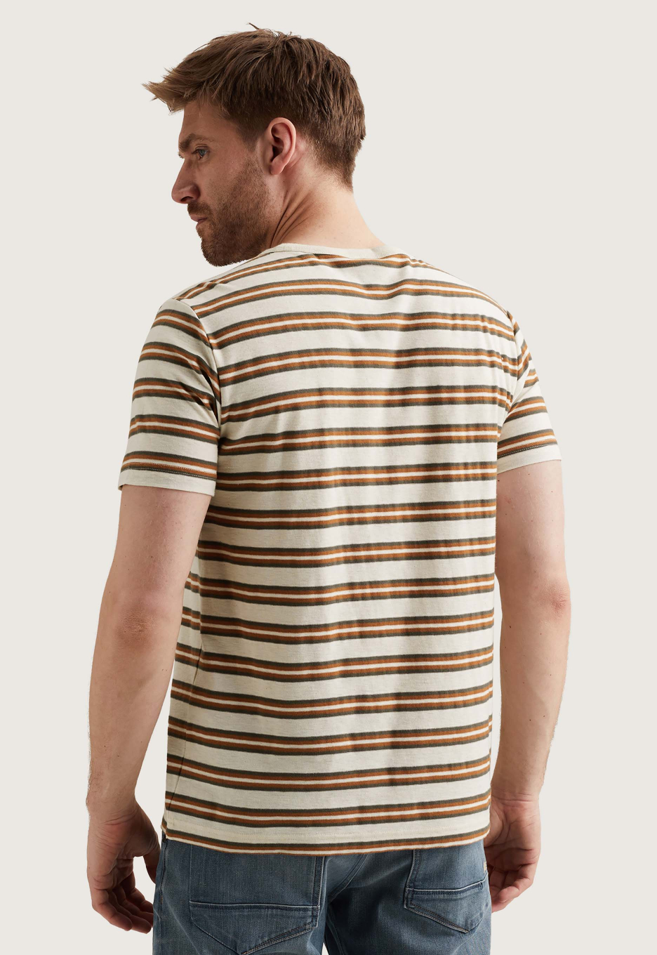 PME Legend Stripe Melange Jersey T-shirt