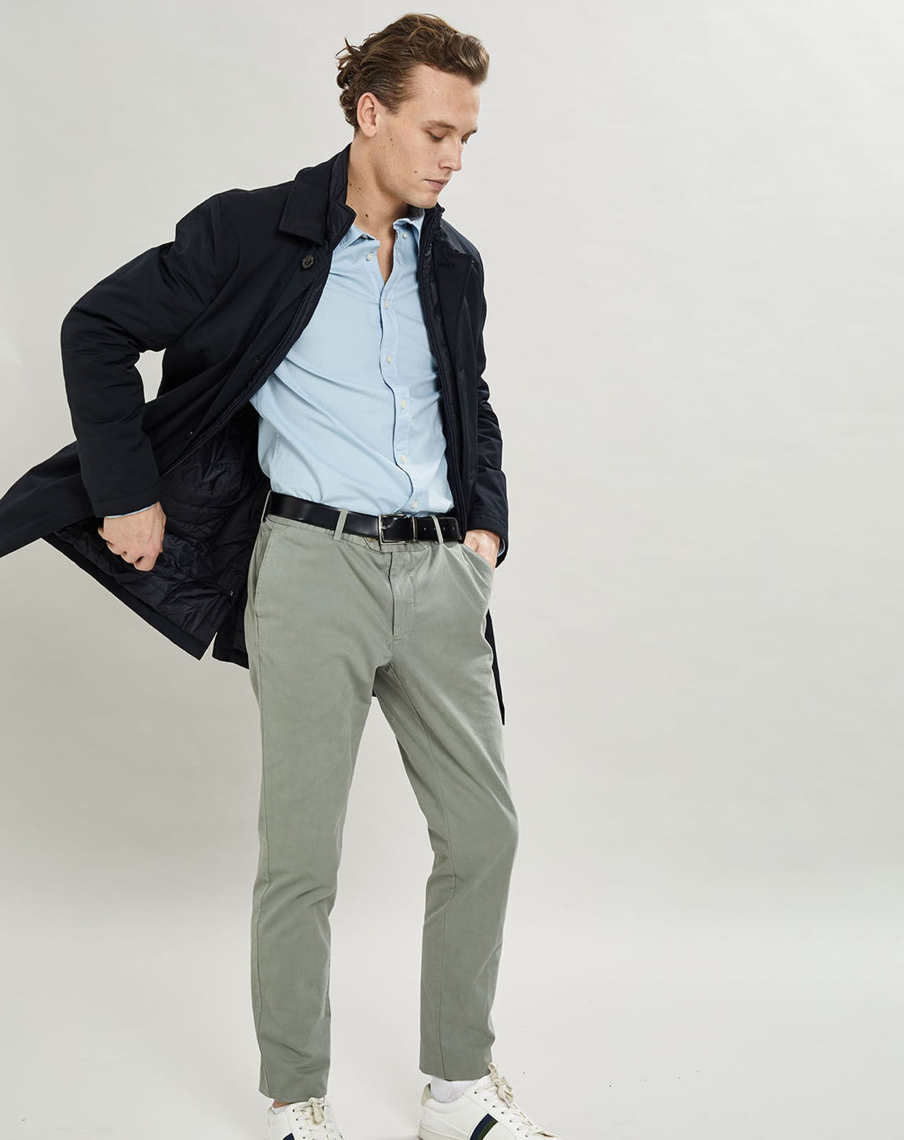 Hackett London Imperméable Membrane bleu marine