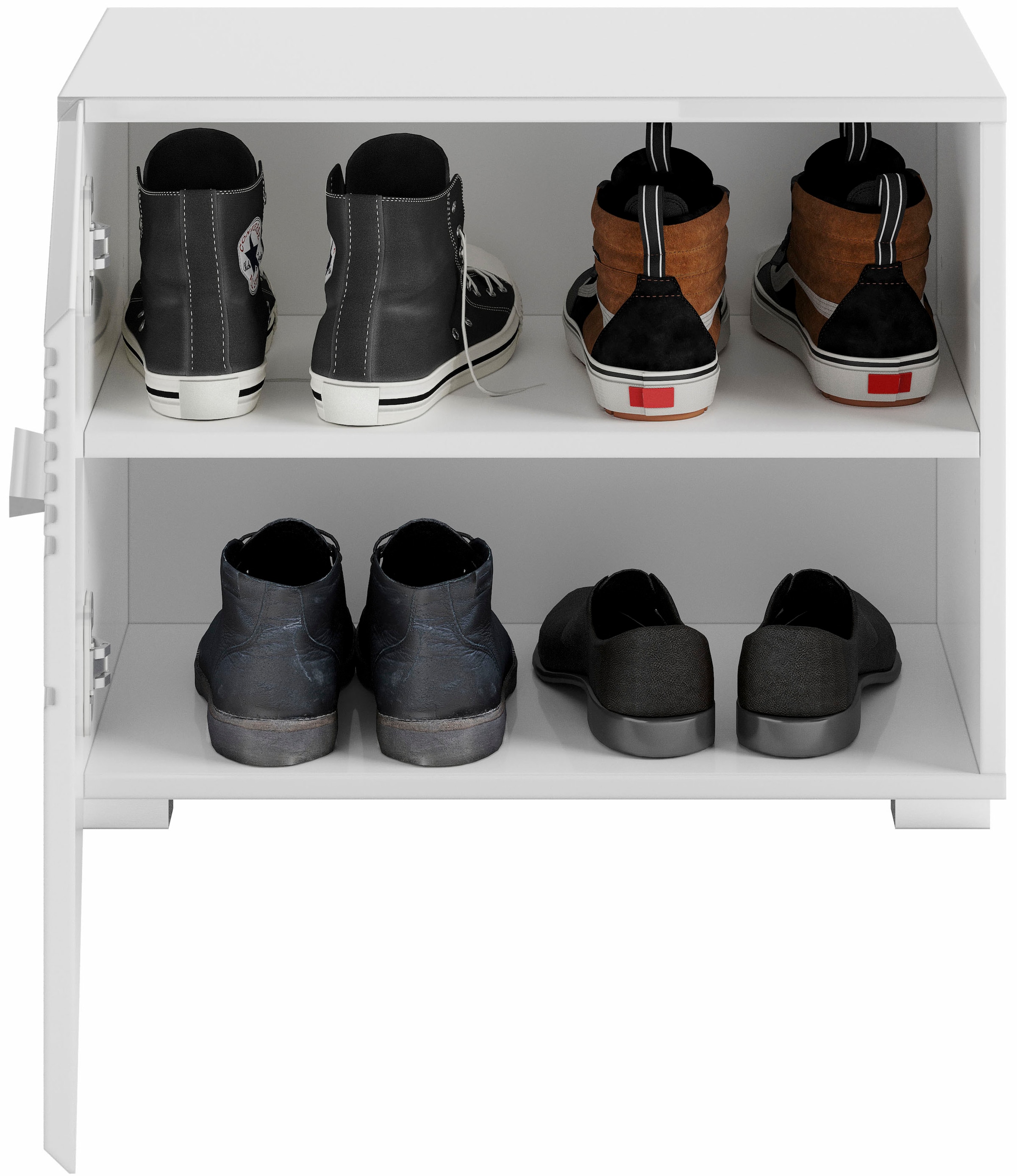 INOSIGN Sitzbank »Malmö, Breite 60 cm, 1 Tür, 2 Fächer, hochwertige MDF Front« Rillenfräsung, Bank, Schuhbank, Garderobenbank, Dielenbank
