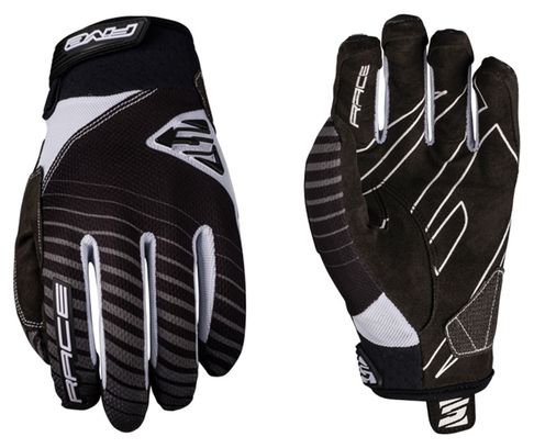Paire de Gants Longs Five Race Noir Blanc