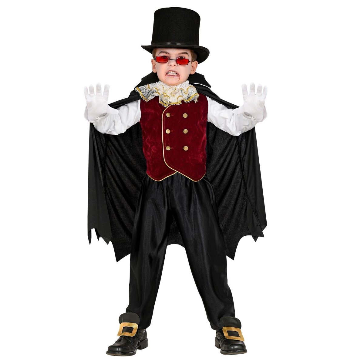 Halloween Kostuum Kind Vampier 4 delig
