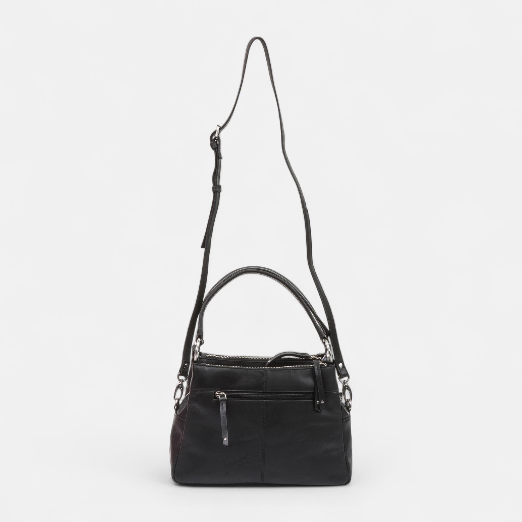 Sac à main en cuir noir