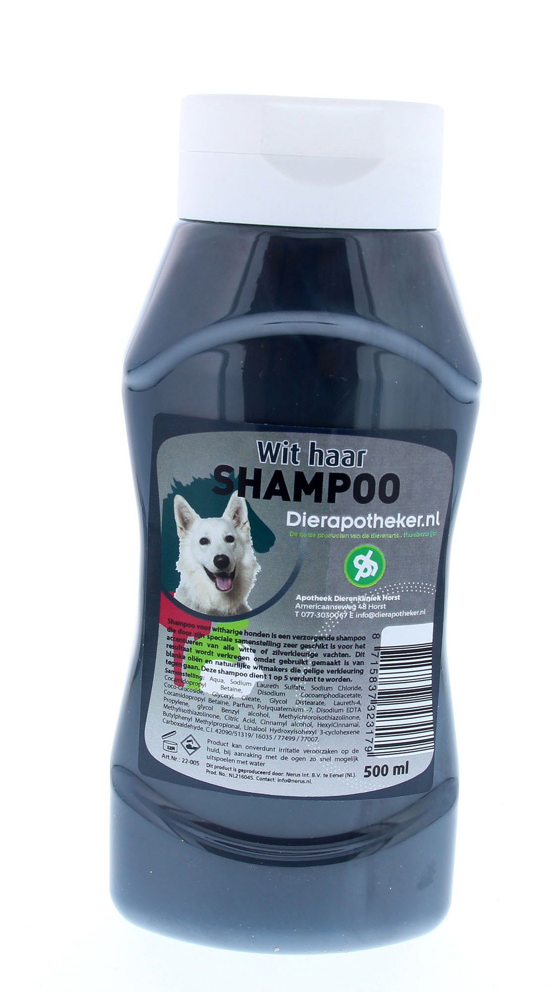 Shampoo Witharige Honden Dierapotheker.nl 250 ml