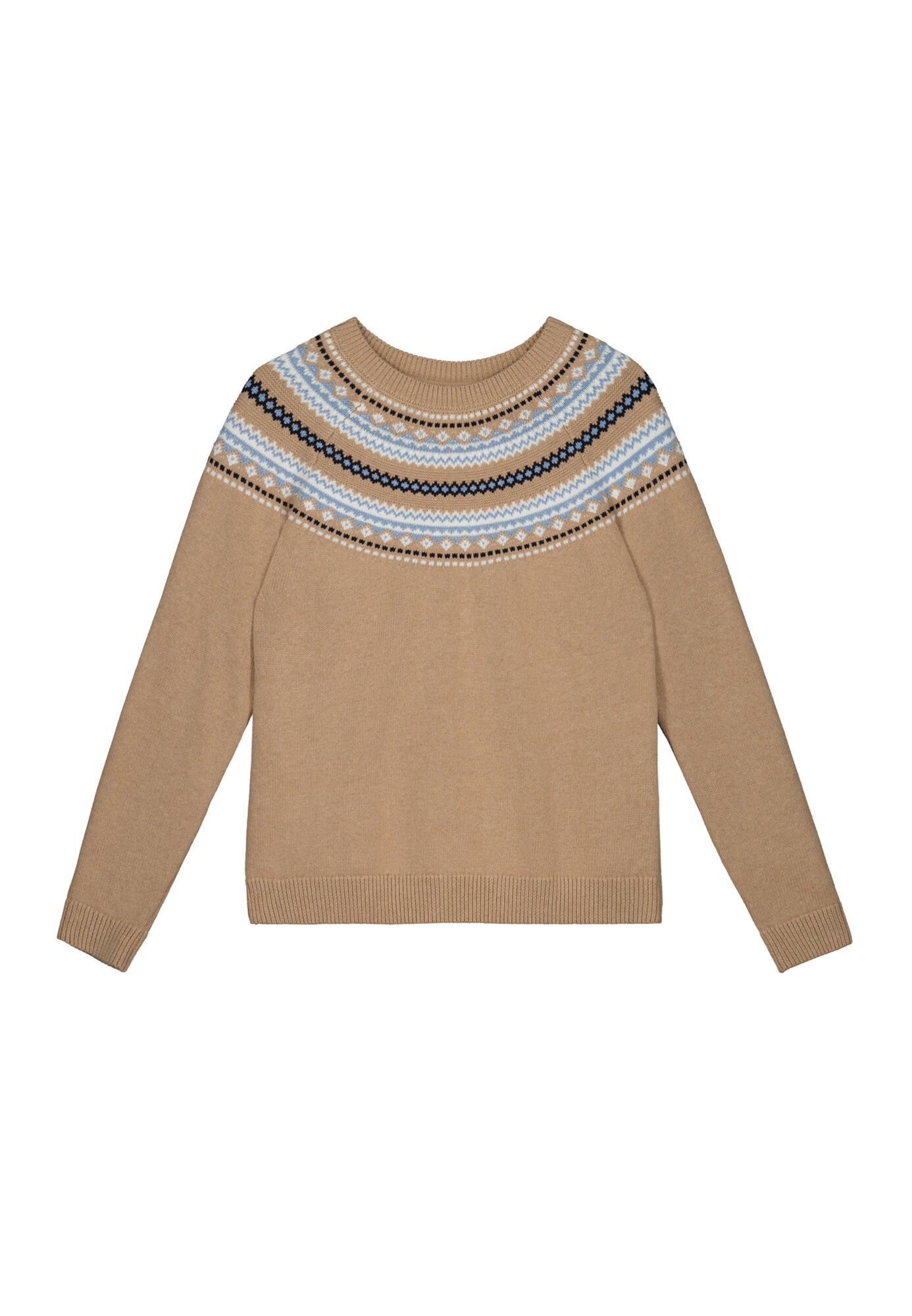 Suéter com gola jacquard