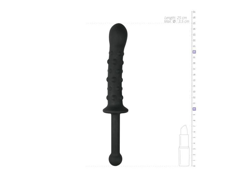 Easytoys The Handler Analdildo mit Handgriff schwarz Robuster Dildo für den Analverkehr