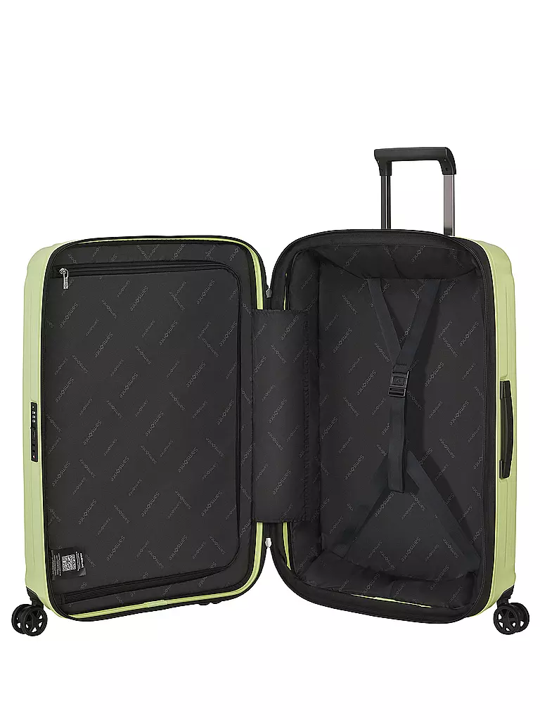 SAMSONITE Trolley  NUON SPINNER 69cm erweiterbar metallic melon  hellgrün