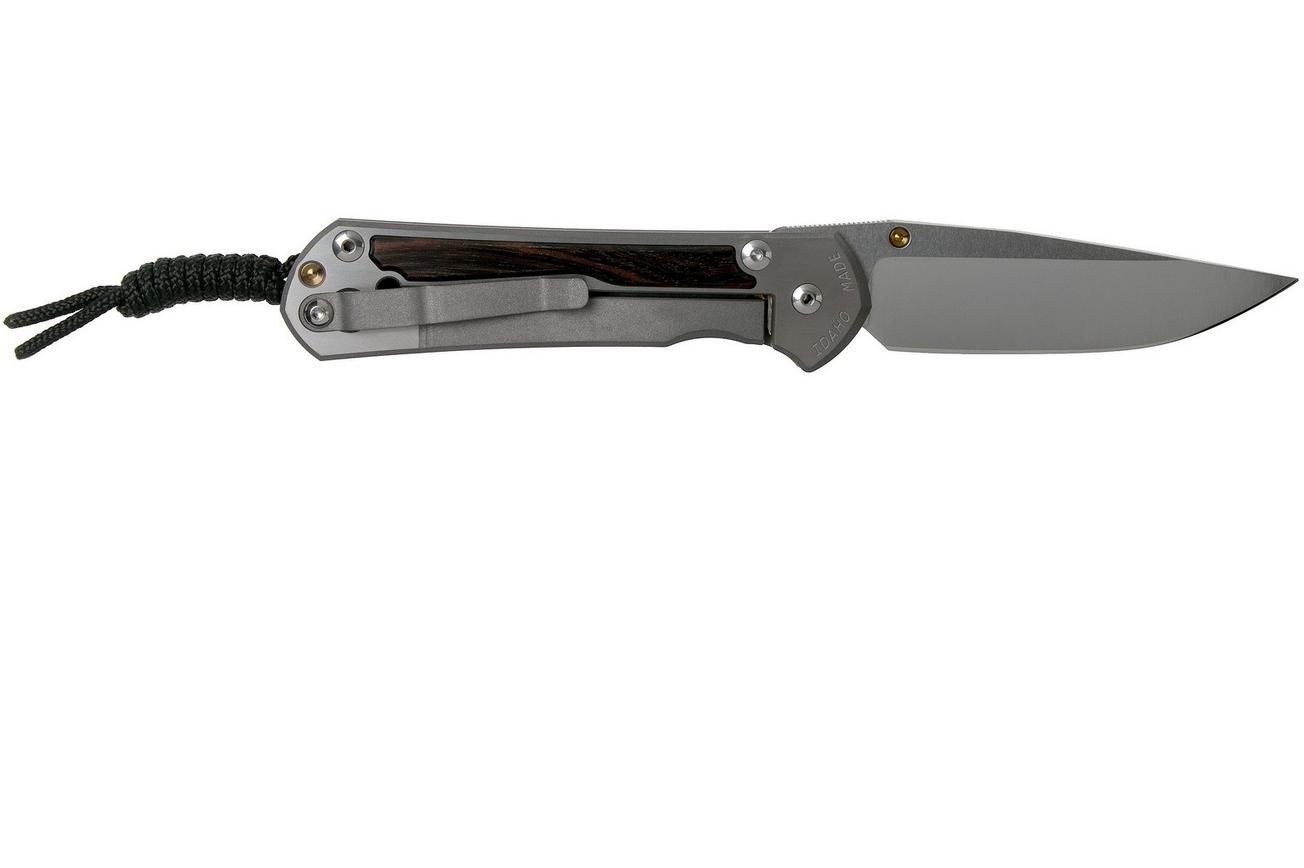 Chris Reeve Sebenza 31 Small Macassar Ebony inlay S31-1116 zakmes