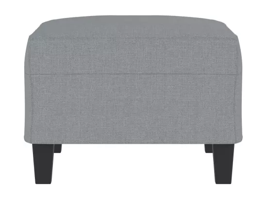 Repose-pied Gris clair 70x55x41 cm Tissu