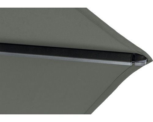 Middenmast parasol Siena Garden Avio 250 x 200 x 238 cm Polyester Aluminium antraciet olijf Handzwengel kantelbaar rechthoekig