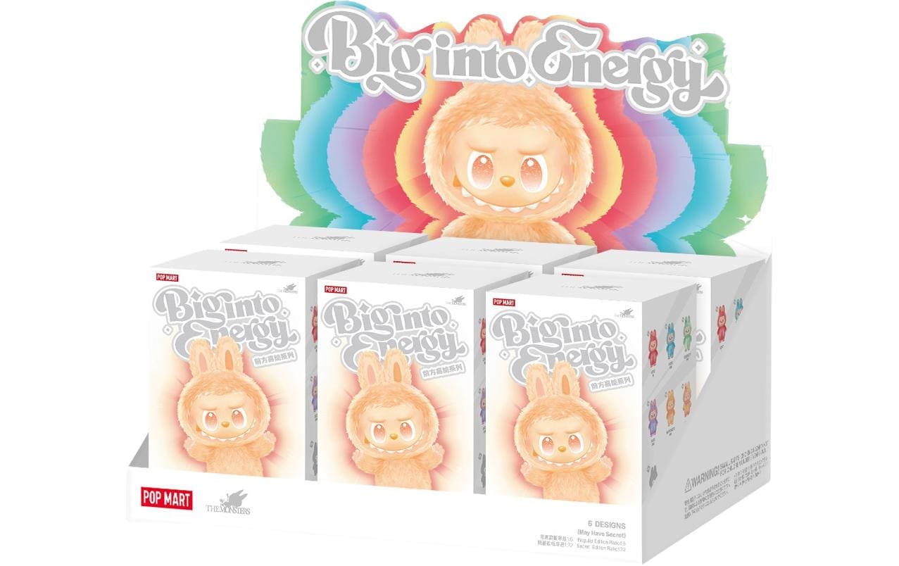 Plüschfigur »Pop Mart Plüsch-Anhänger Labubu «Big Into Energy» Blind Box Display«