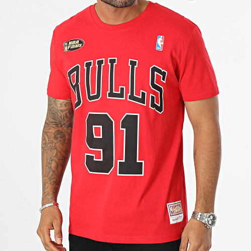 Tee Shirt Team Logo Chicago Bulls Rouge