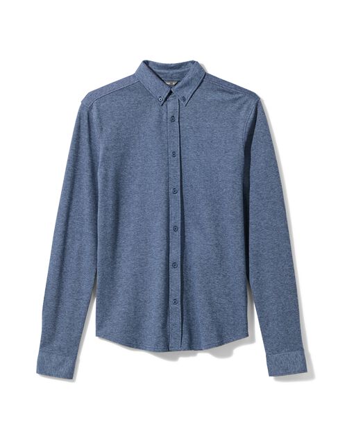polo piqué homme bleu