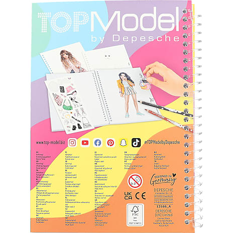 TOPModel lommemalebog - Miju & Christy