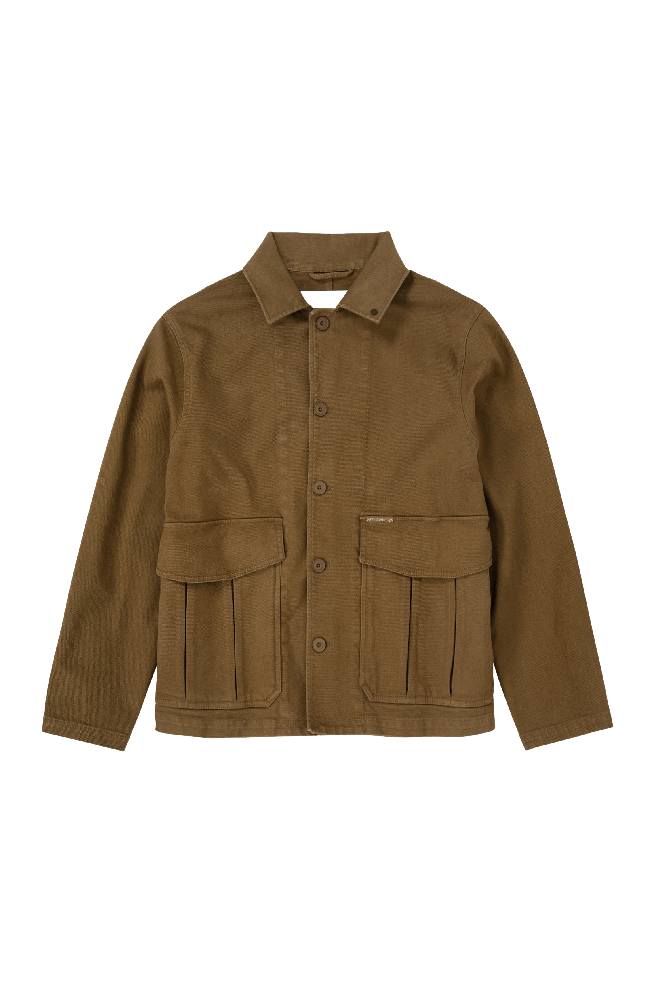 Surchemise regular en sergé de coton | Doré