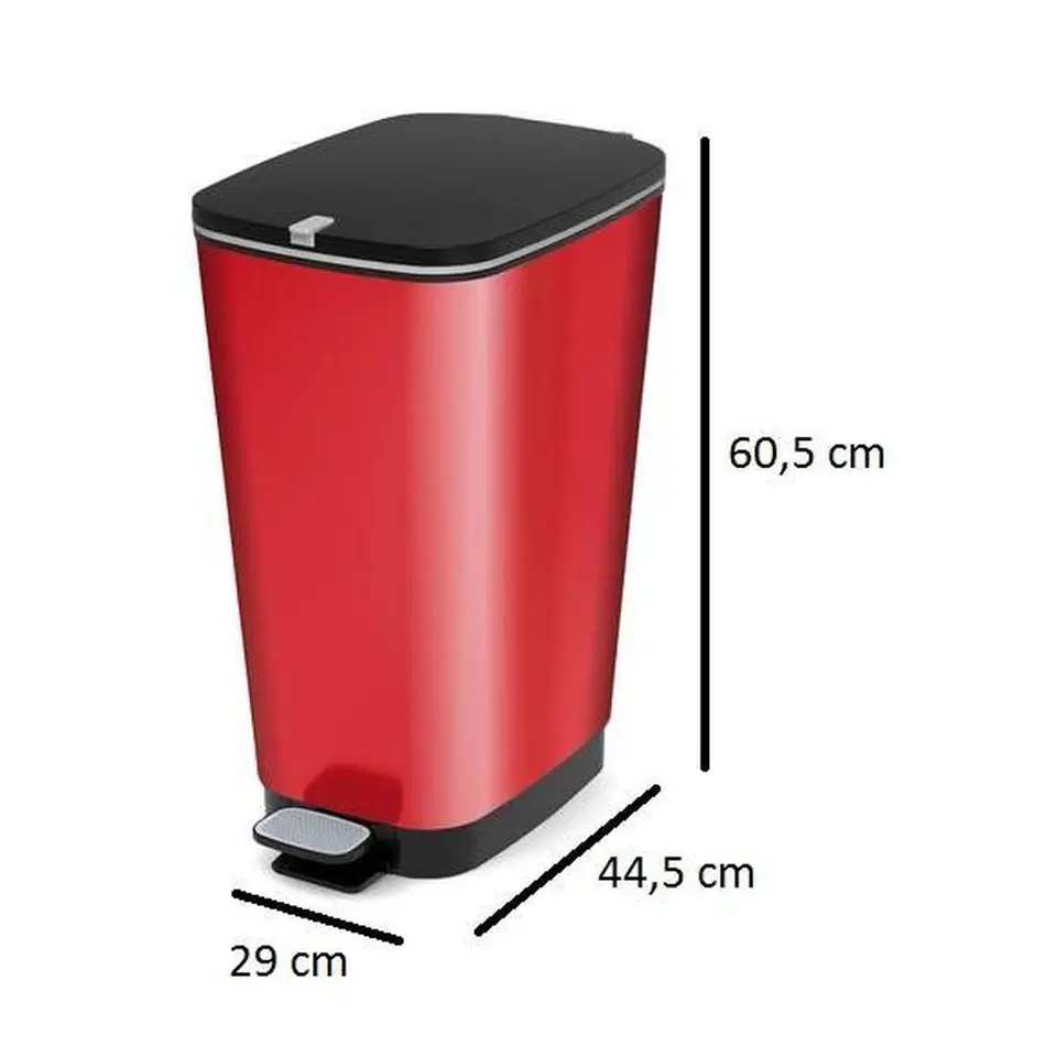 Kis Chic Bin Pedaalemmer - 50L - rood