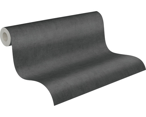 Vliesbehang 38025-1 Cuba Uni zwart
