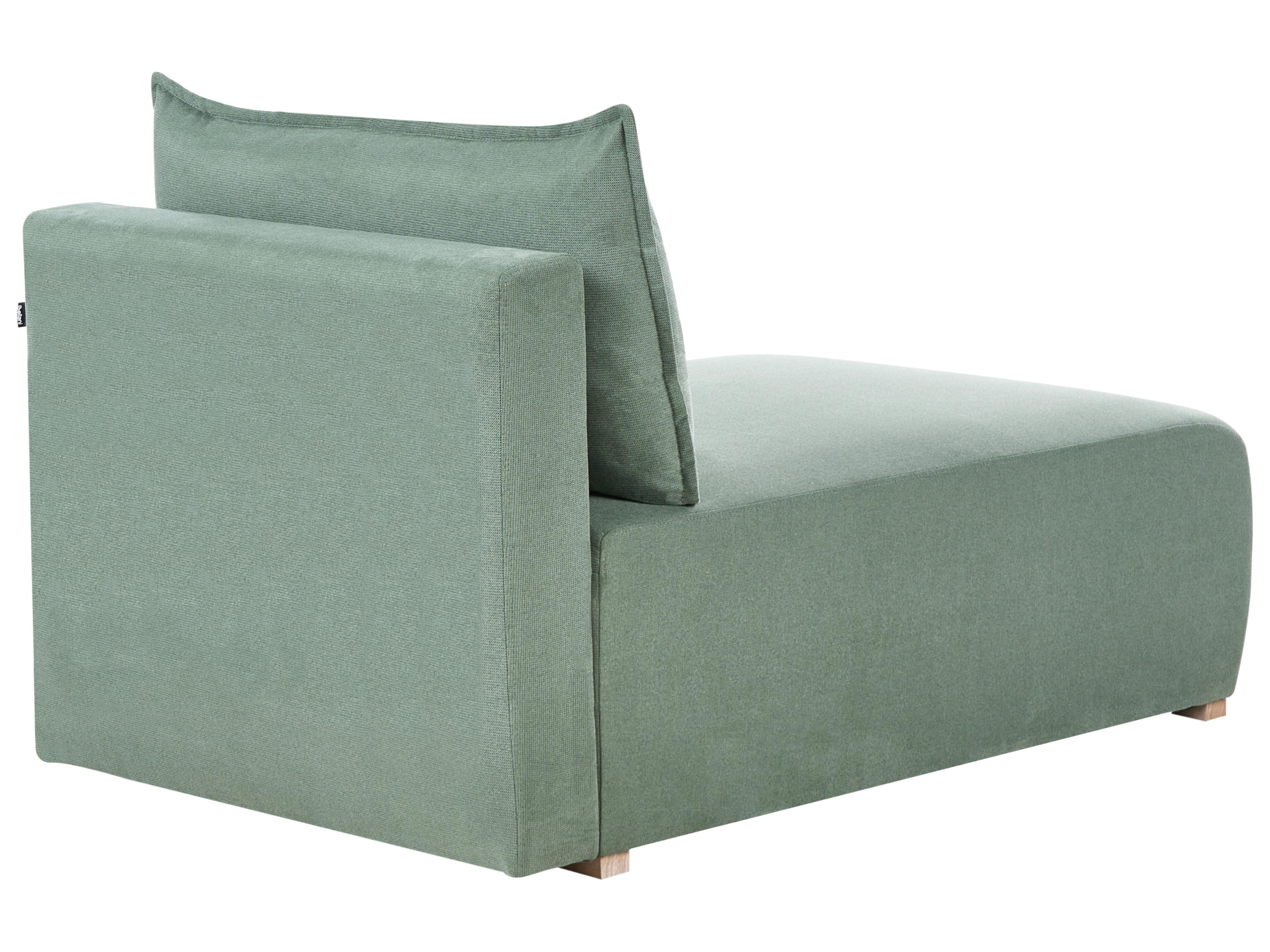 Chaise longue NERBO Bouclé Lichtgroen