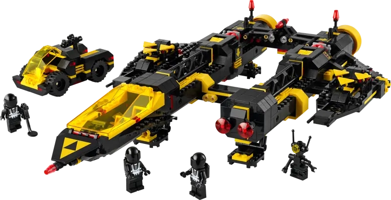 (1151-tlg. Set) Icons Klemmbausteine Raumschiff Spielzeug Modell Bausatz (10355) - Blacktron Renegade