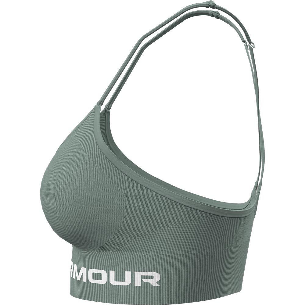 Under Armour UA Vanish Seamless Low Sport BH Damen silica green