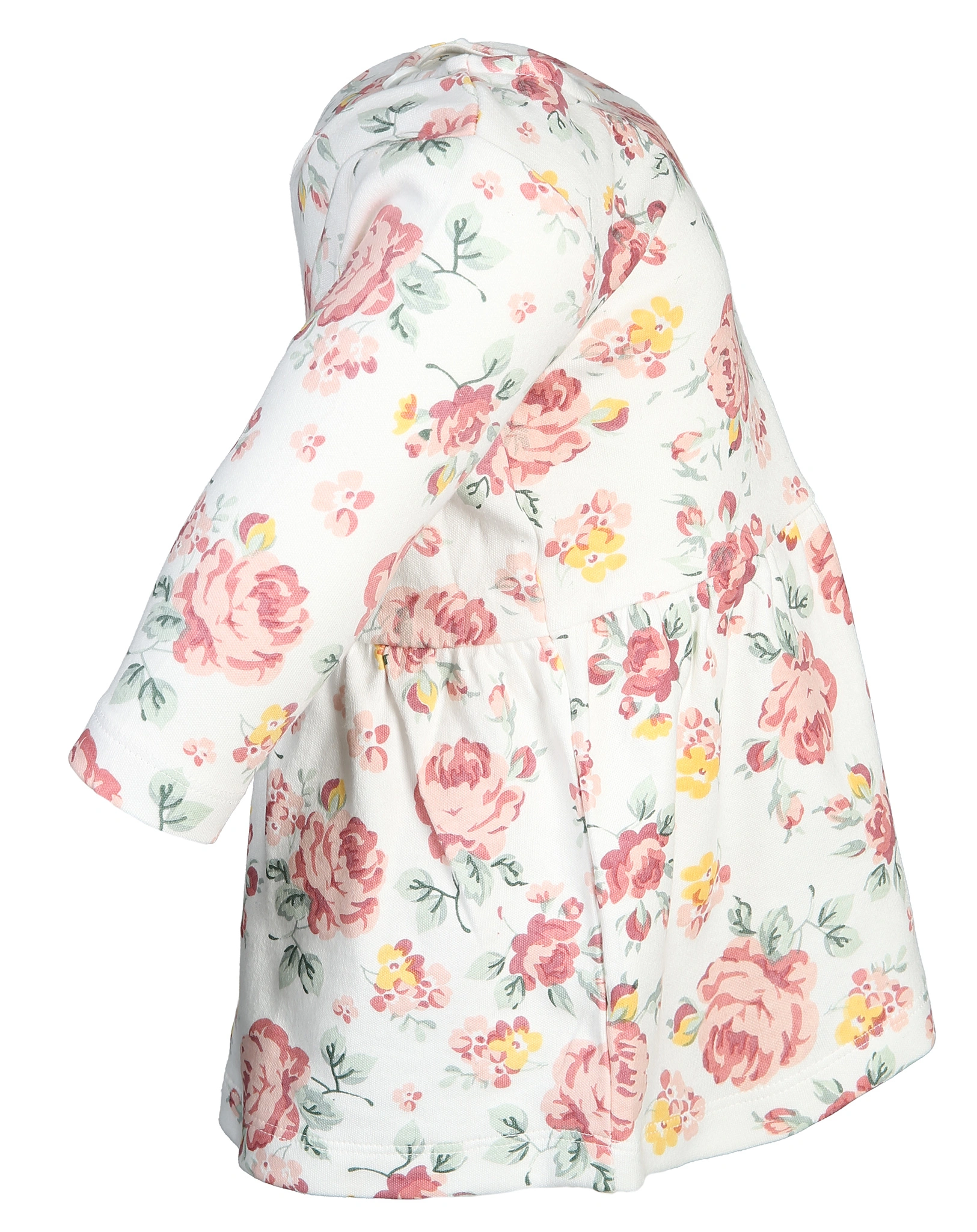 Langarmkleid ROSES in offwhite