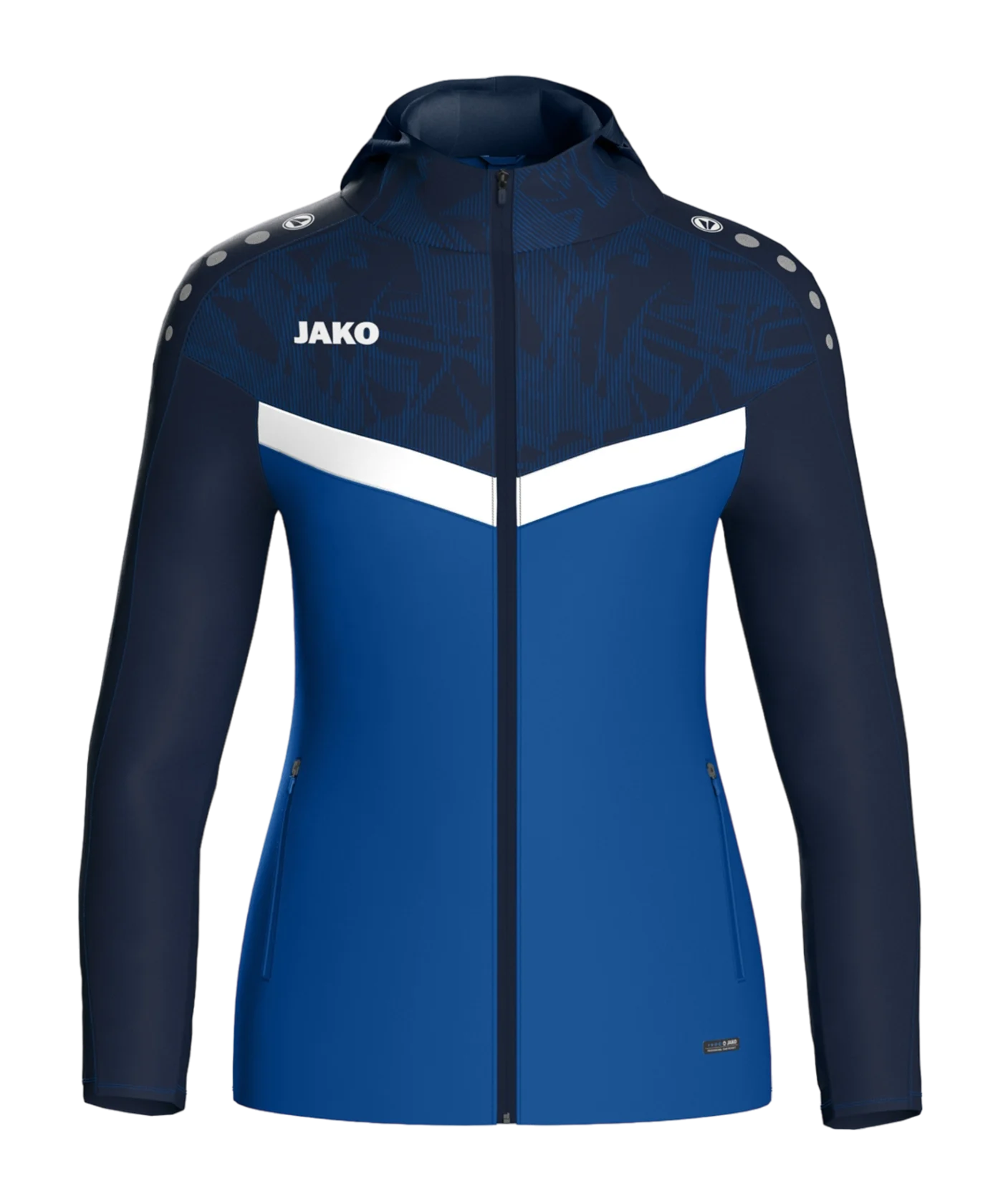 JAKO Iconic Kapuzenjacke Damen Blau F403