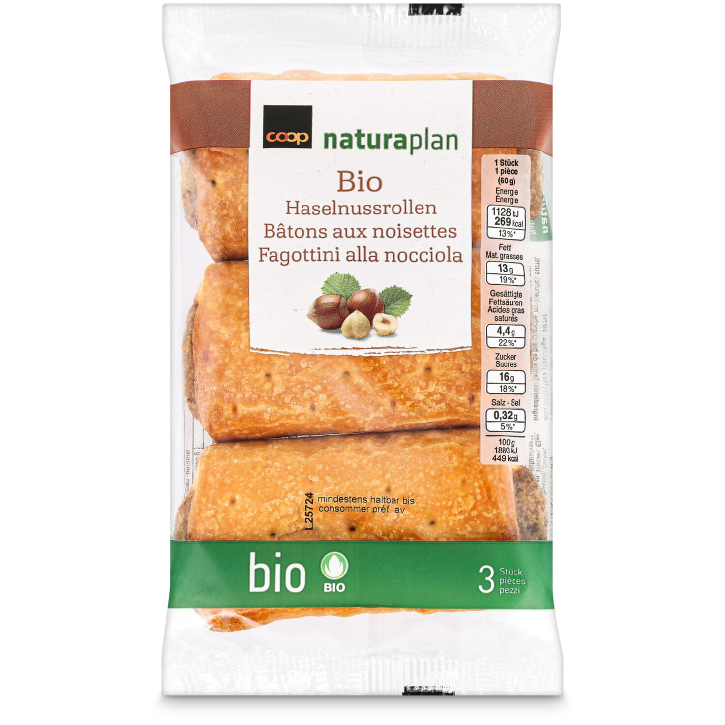 Naturaplan Bio Haselnussrollen 3 Stück