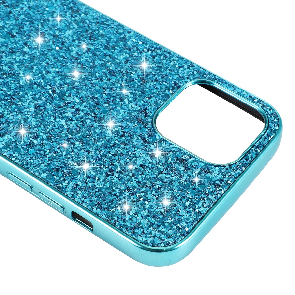 Schutz Handy Hülle für Apple iPhone 15 Case Cover Glitzer Bumper Etuis Tasche