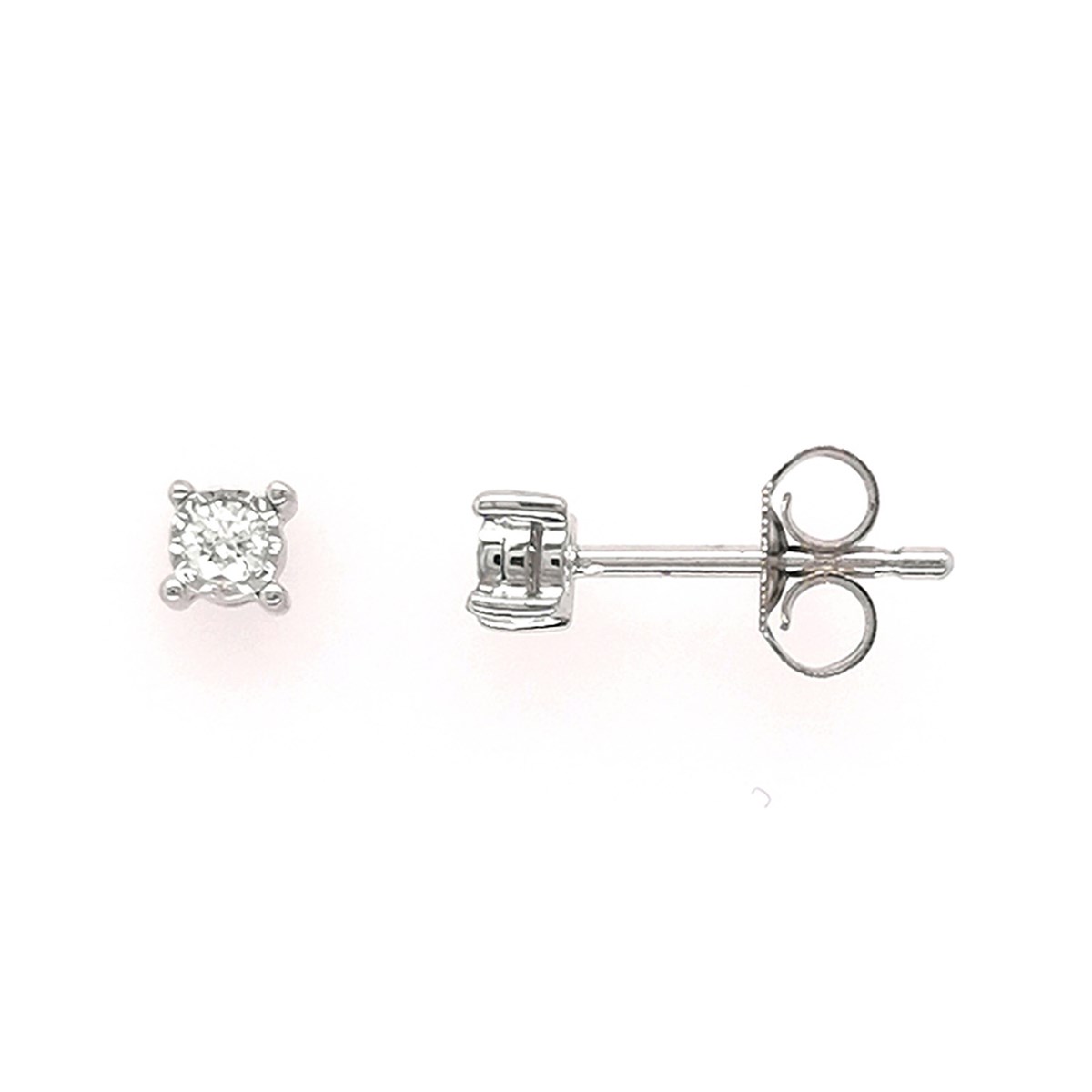 Boucles d'oreilles Brillaxis diamant 0.08cts