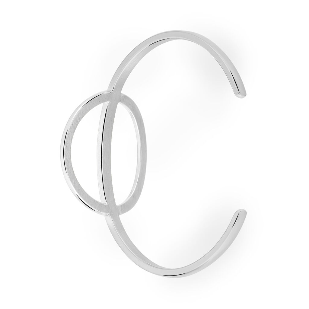 Bracelet Jonc Timie Acier Blanc