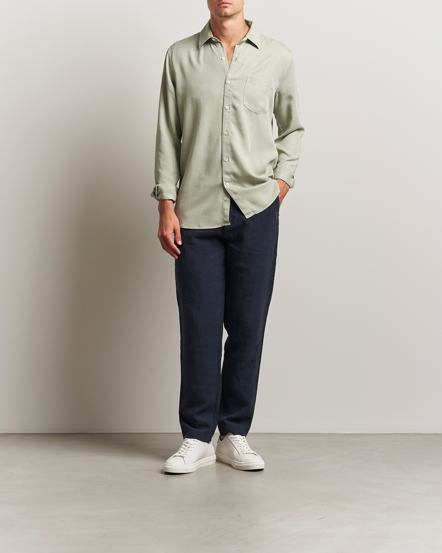A Day's March Madu Linen Trousers Navy
