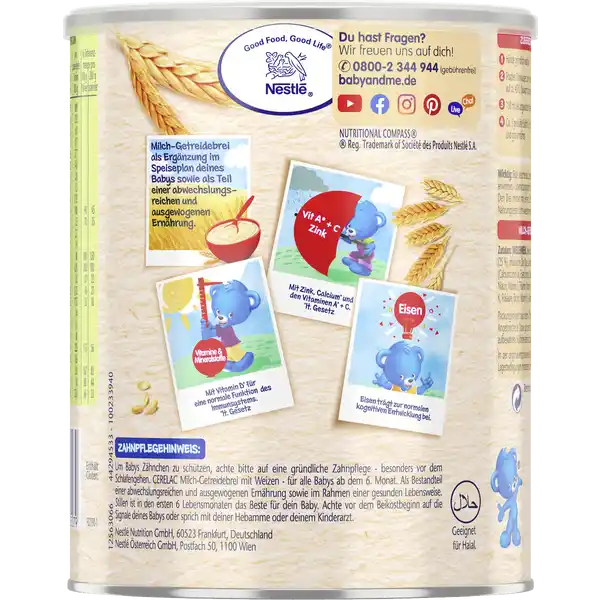 Cerelac Milch-Getreidebrei Weizen ab dem 6. Monat