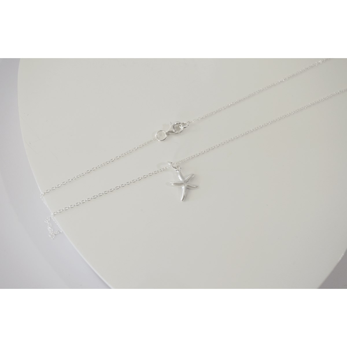 Collier délicat pendantif étoile de mer  argent 925