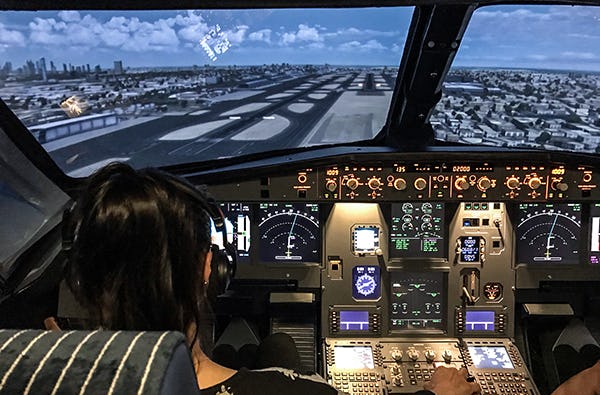 Flugsimulator Airbus und Boeing