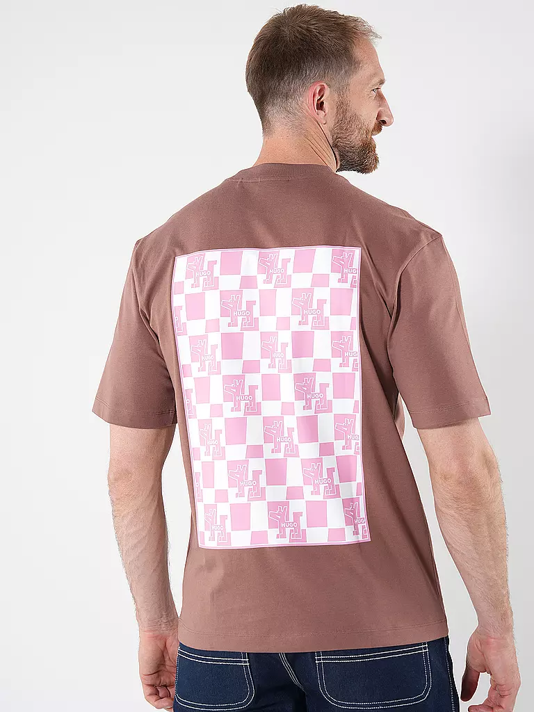 HUGO T-Shirt NABRIC braun