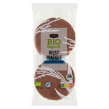 Jumbo Biologisch Rijstwafels Melkchocolade 100 g