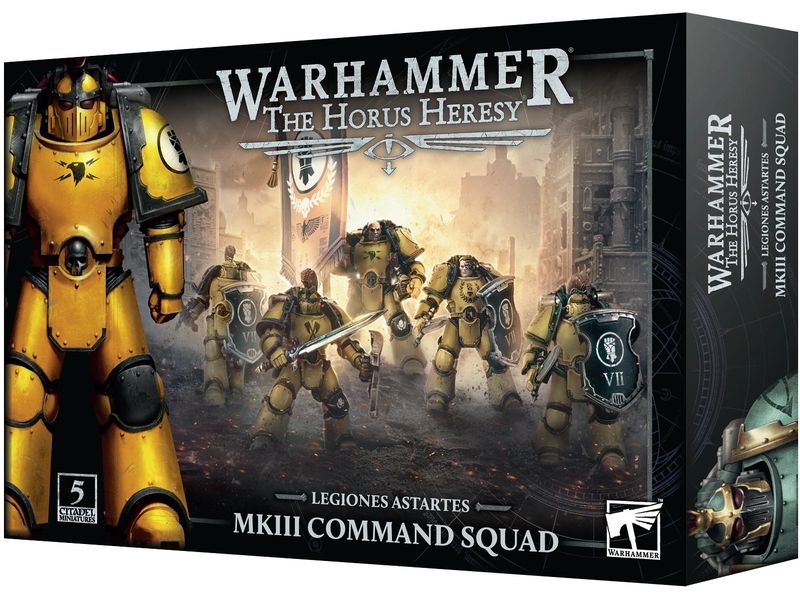 Games Workshop Warhammer The Horus Heresy MKIII Command Squ Warhammer The Horus Heresy Miniaturen: Typ III Legiones Astartes Kommandotrupp