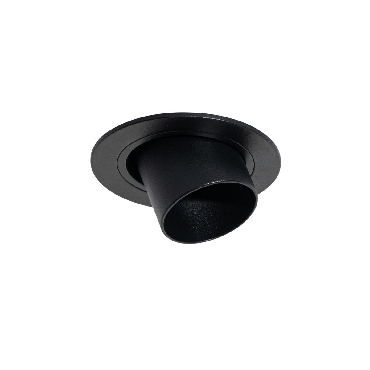 Moderne inbouwspot zwart GU10 35mm rond kantelbaar - Installa