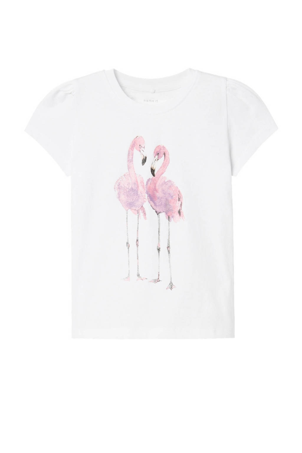 NAME IT T-shirt NMFPJUNGLE met printopdruk wit