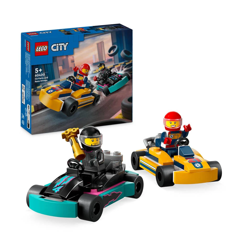 Uren speelplezier met deze leuke setKarts en racers Speelgoed Race Auto Set voor Kinderen vanaf 5 Jaar 60400