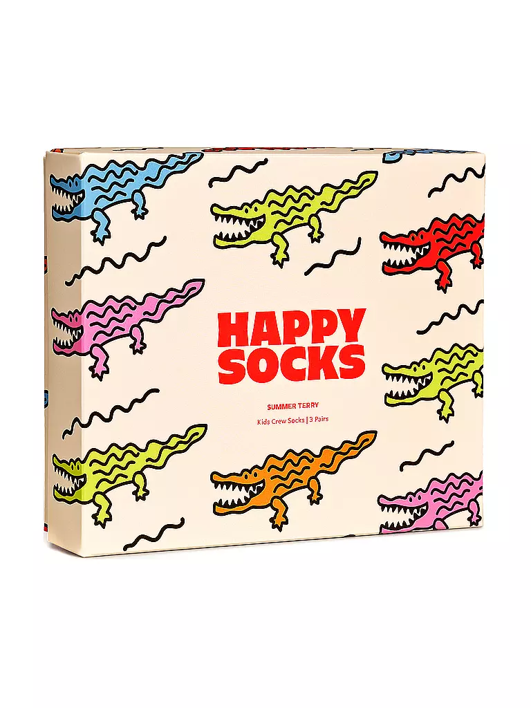 HAPPY SOCKS Baby Geschenkbox Socken 3er Pkg SUMMER TERRY navy bunt